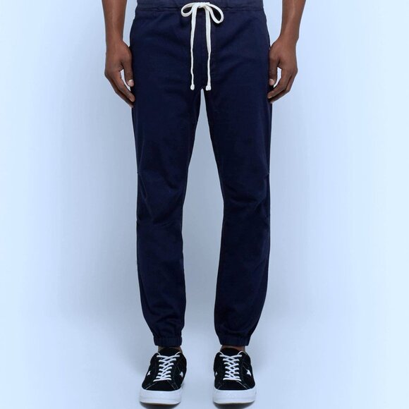 Beams+ - Slim-Fit Tapered Cotton Drawstring Trousers in Navy, Size S (US 30) - Picture 6 of 7